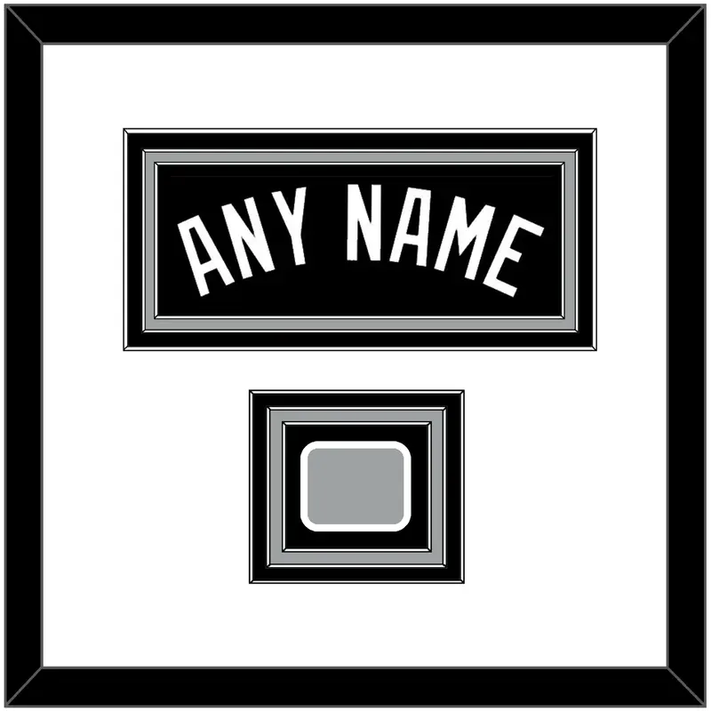 San Antonio Name & Finals Patch - Road Black (1989-2002) - Triple Mat 1