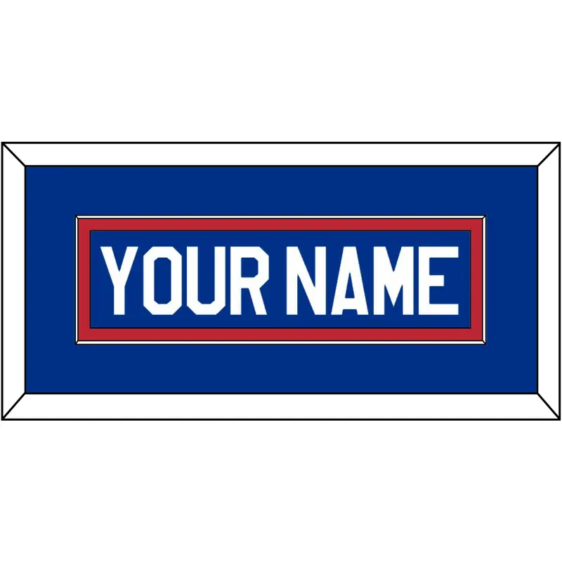 United States Mens Hockey Nameplate - 1980 Olympics Home White - Single Mat 2