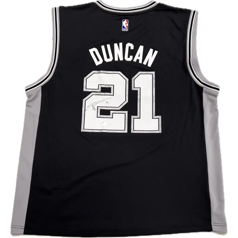 Tim Duncan Signed jersey PSA/DNA San Antonio Spurs Autographed