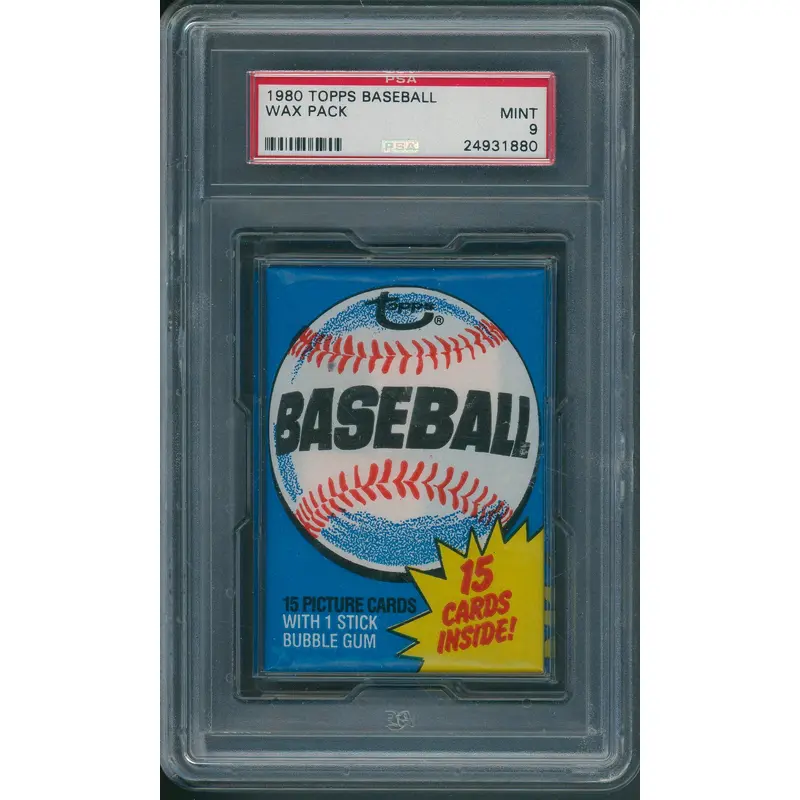 1980 Topps Baseball Unopened Wax Pack PSA 9 *1880