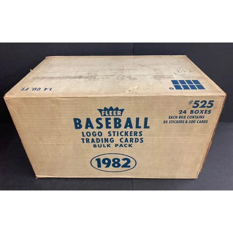 1982 Fleer Baseball Unopened Vending Case (24 Box) (Sealed)