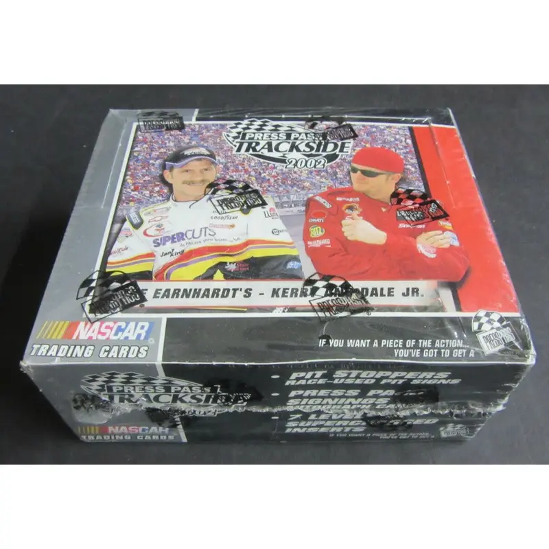 2002 Press Pass Trackside Racing Race Cards Box