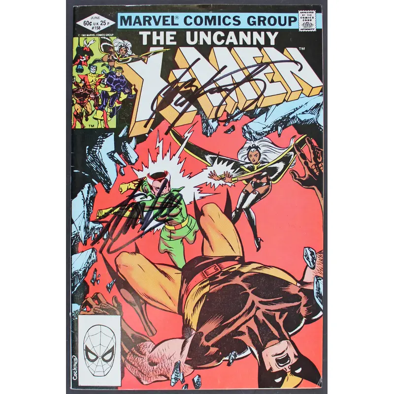 (4) Stan Lee, Claremont, Wiacek & Cockrum Signed The Uncanny X-Men 158 Comic BAS