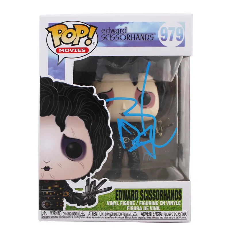 Johnny Depp Edward Scissorhands Signed #979 Funko Pop Vinyl Figure BAS #BK12126
