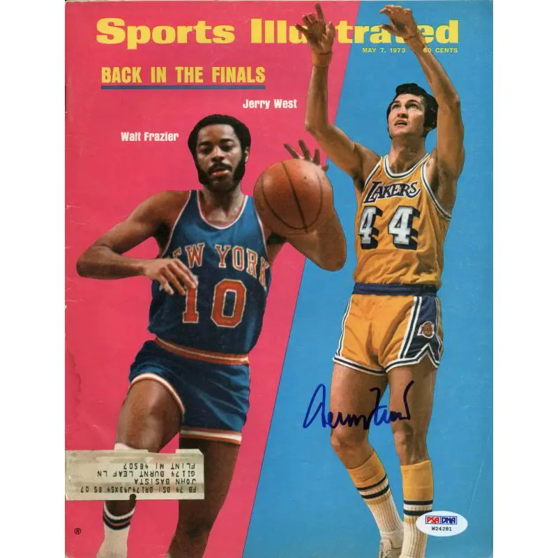 Lakers Jerry West Authentic Signed 1973 Sports Illustrated PSA/DNA #W24281