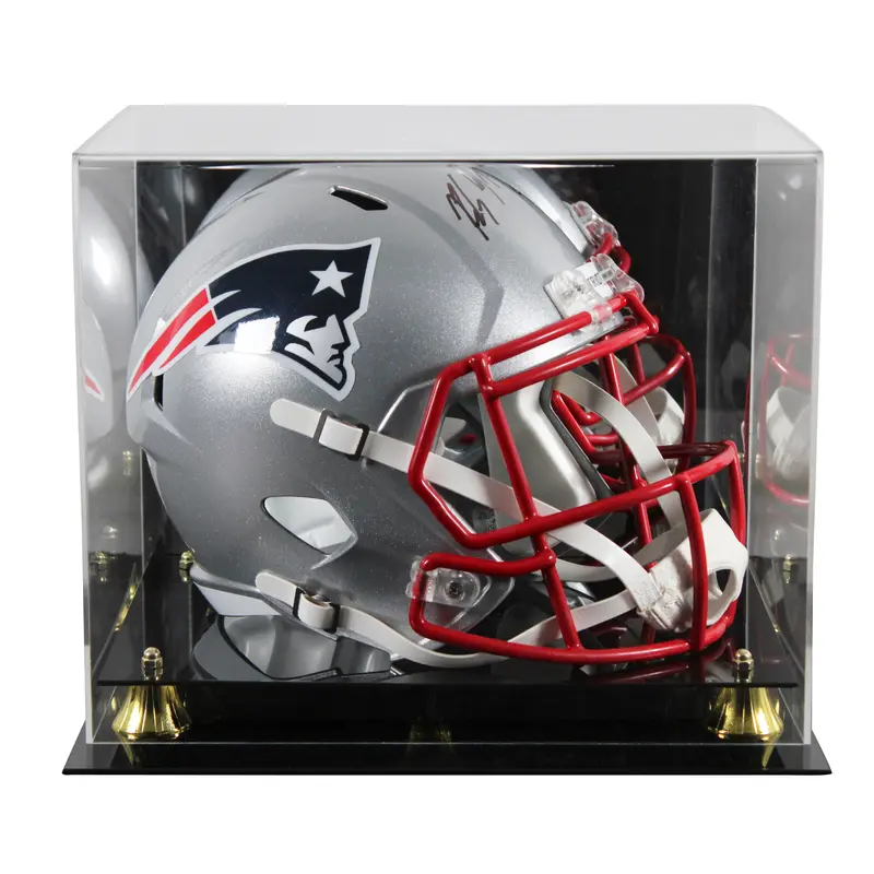 Patriots Rob Gronkowski Signed Full Size Speed Rep Helmet w/ Case Steiner
