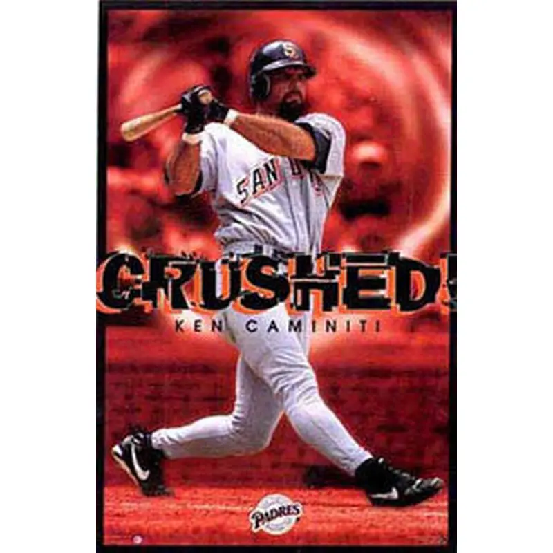 Ken Caminiti "Crushed" San Diego Padres MLB Action Poster - Costacos 1997