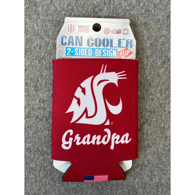 WSU Grandpa Can Koozie 12 oz