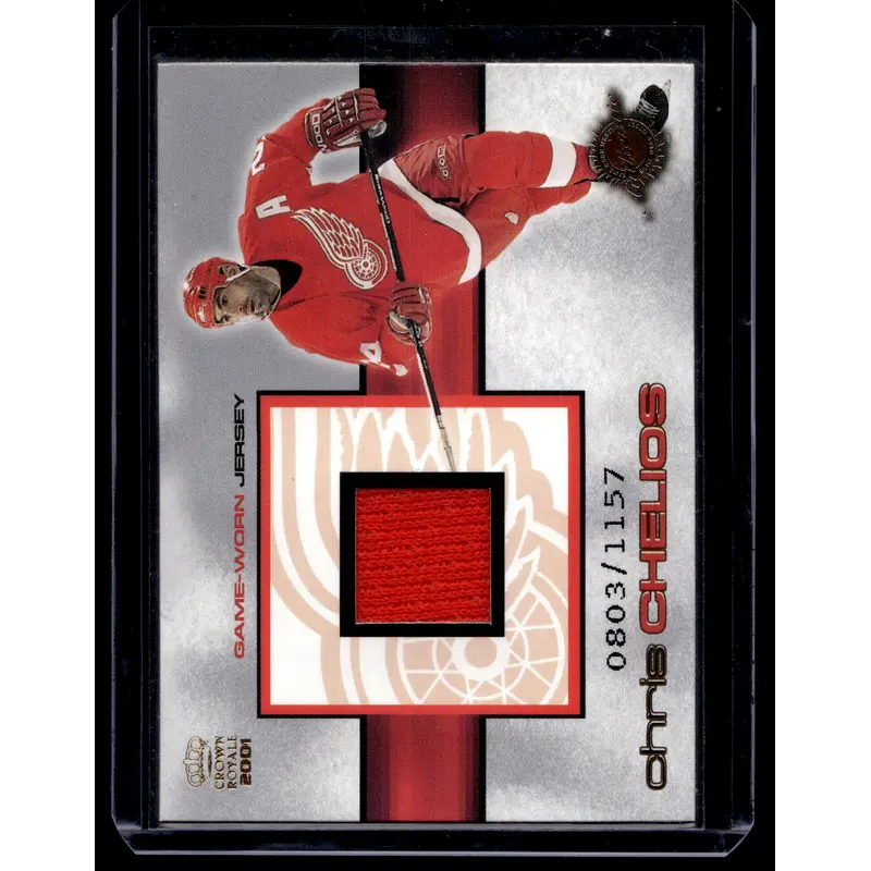 2000-01 Pacific Crown Royale - Game-Worn Jerseys - Chris Chelios #13 /1157
