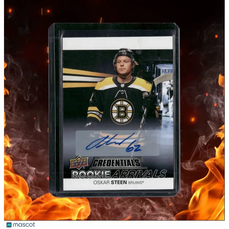 2021-22 Upper Deck Credentials Oskar Steen Rookie Arrivals Rookie Auto #RA-40