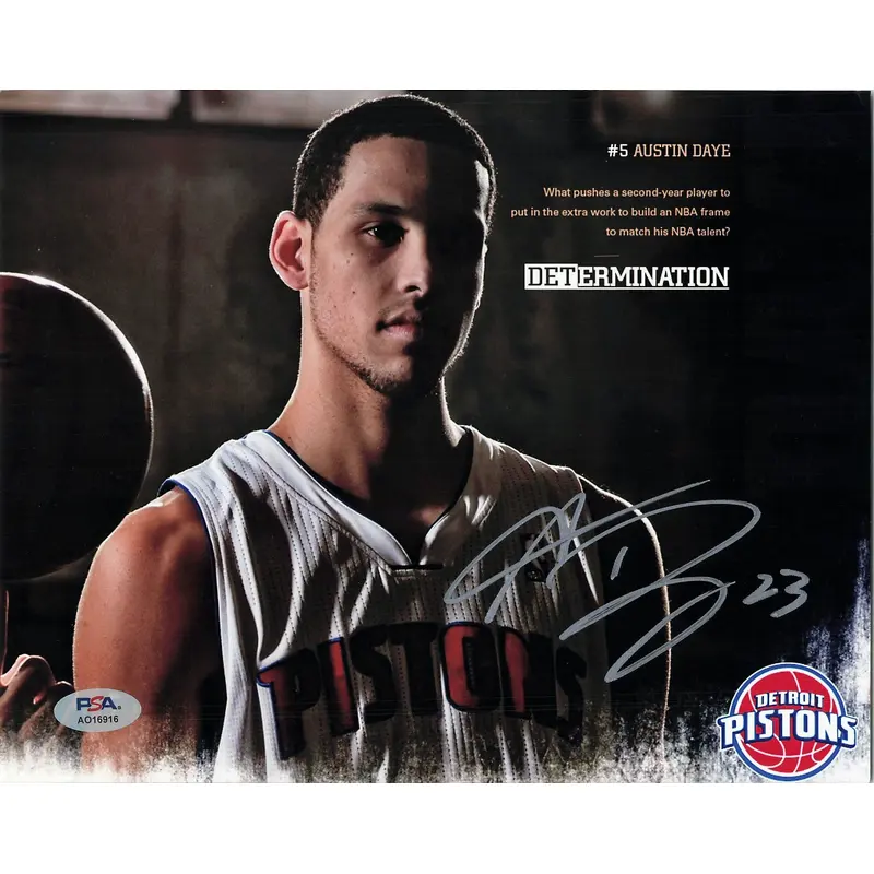 Austin Daye signed 8x10 photo PSA/DNA Detroit Pistons Autographed