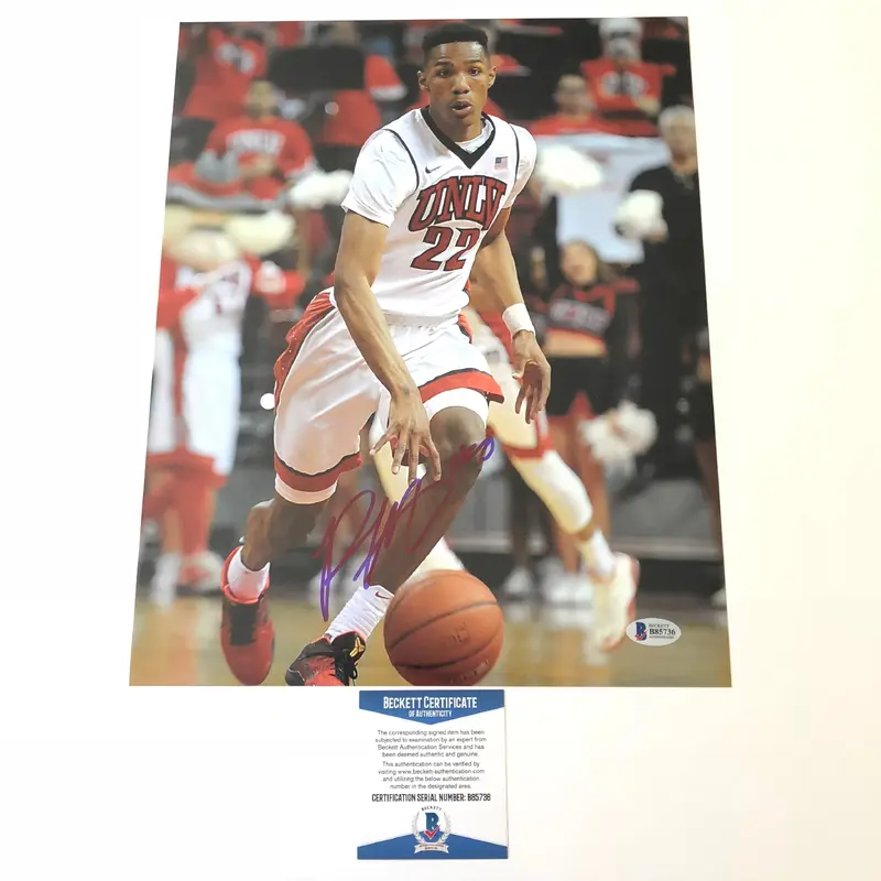 Patrick McCaw signed 11x14 photo BAS Beckett UNLV Runnin Rebels Autographed