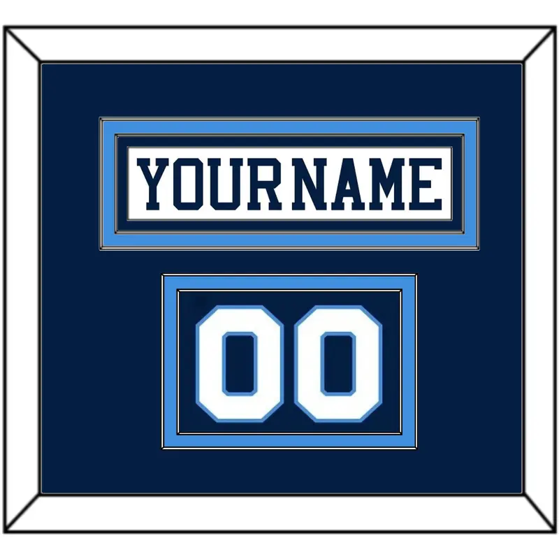 Pittsburgh Nameplate & Number (Shoulder) - Home White (1977-1980) - Double Mat 2