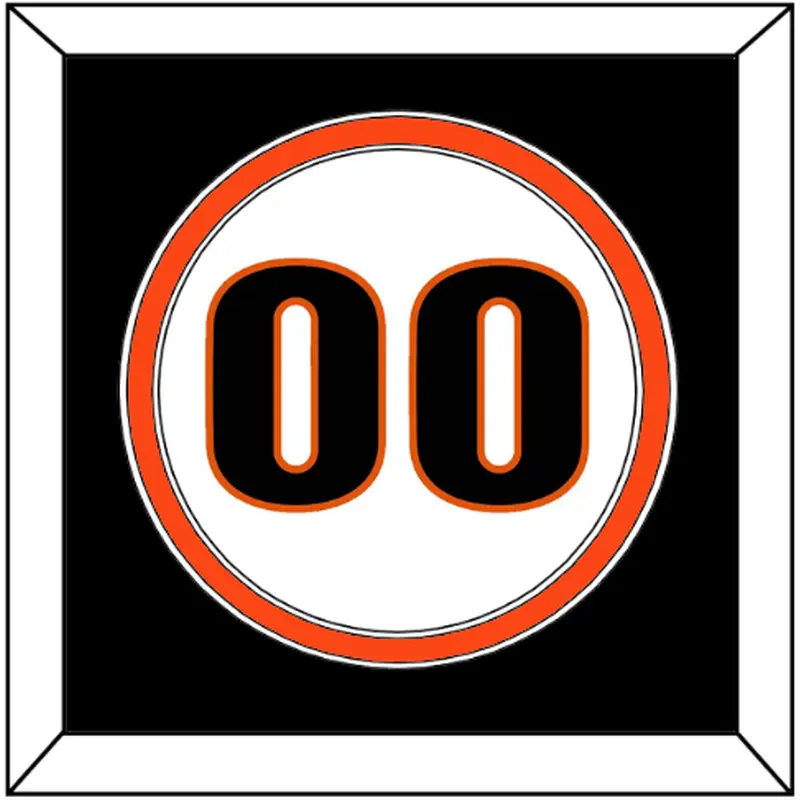 San Francisco Number - Home White (1983-1993) - Double Mat 3