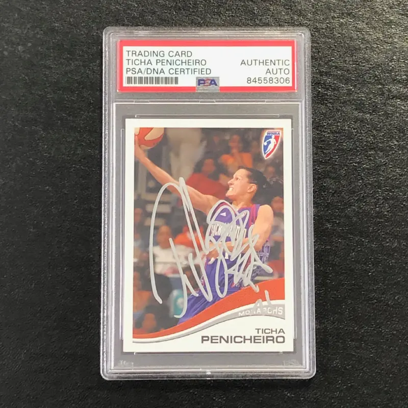 2007 Rittenhouse WNBA #87 Ticha Penicheiro Signed Card AUTO PSA/DNA Slabbed Monarchs