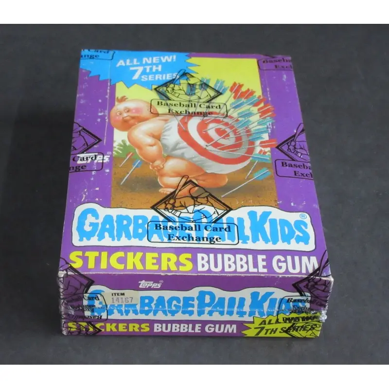 1987 Topps Garbage Pail Kids Series 7 Unopened Wax Box (w/ price) (Non) (Poster) (BBCE)