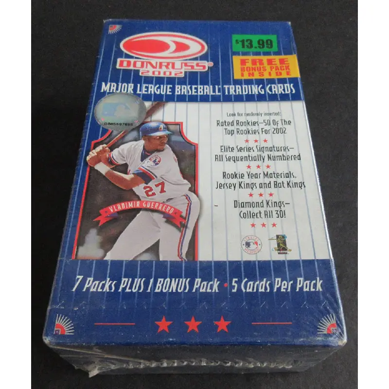 2002 Donruss Baseball Blaster Box (8/5)