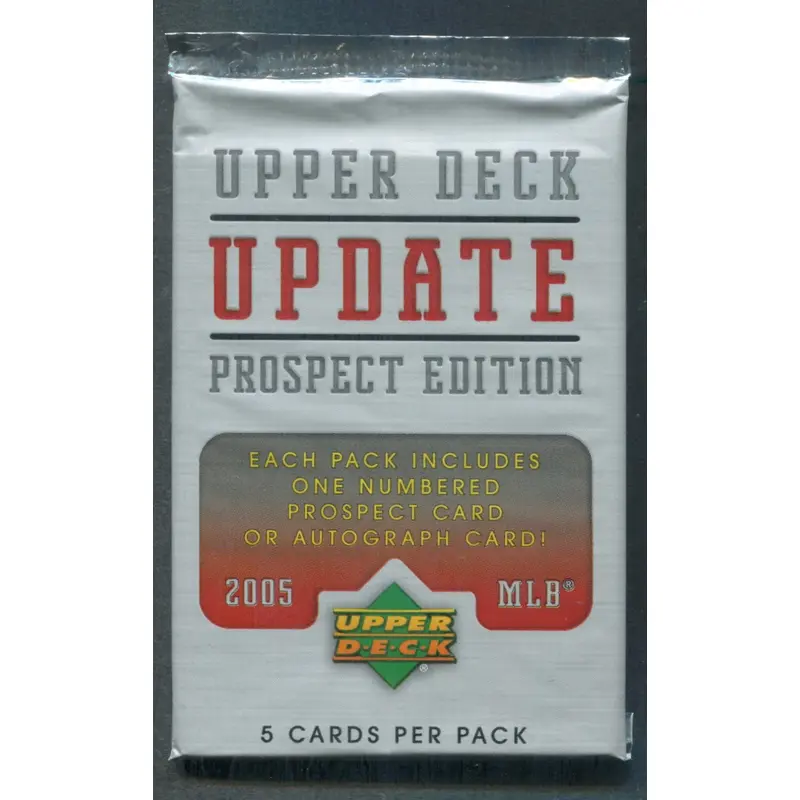 2005 Upper Deck Update Prospect Edition Baseball Unopened Pack (5)