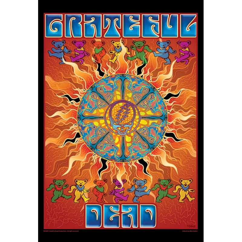 Grateful Dead "Sun" by Mike DuBois (2011) Rock Music 24x36 Art Poster
