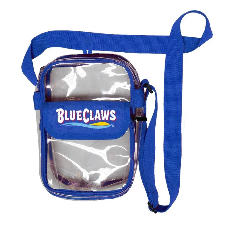 Jersey Shore BlueClaws Wordmark Clear Crossbody Bag