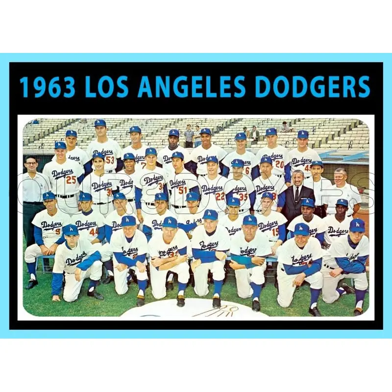 1963 Los Angeles Dodgers 1971 Topps Custom Card - 4585