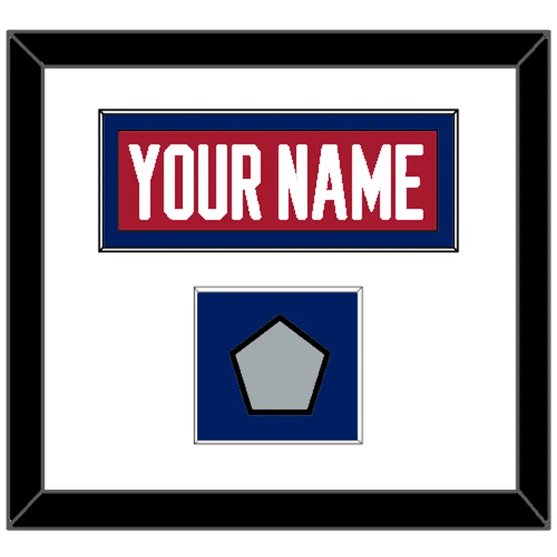 Montreal Nameplate & Stanley Cup Finals Patch - Road Red (1984-1997) - Single Mat 1