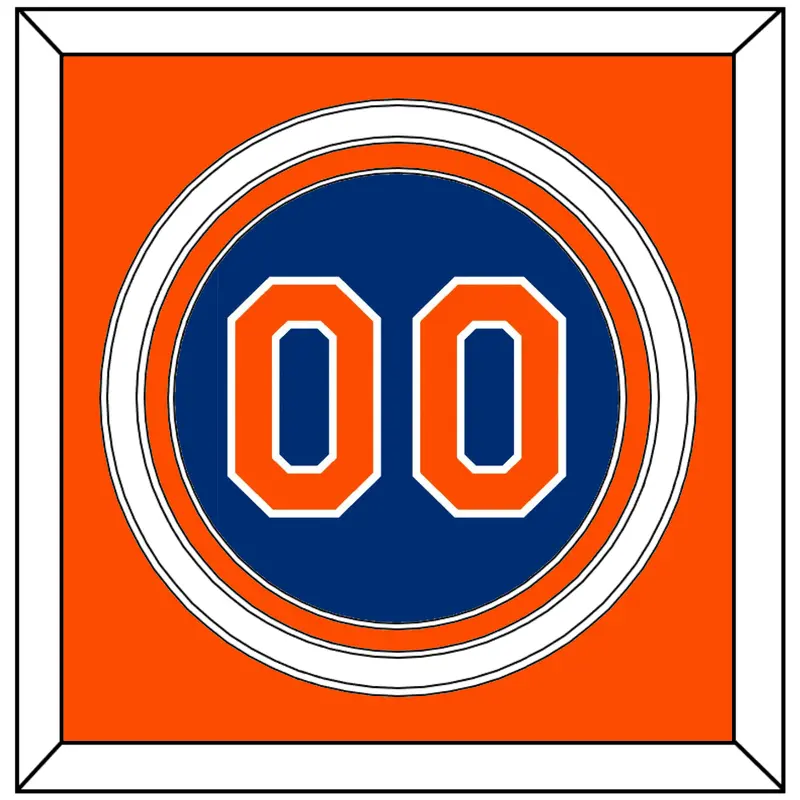 New York Number - Alternate Home Blue - Triple Mat 3