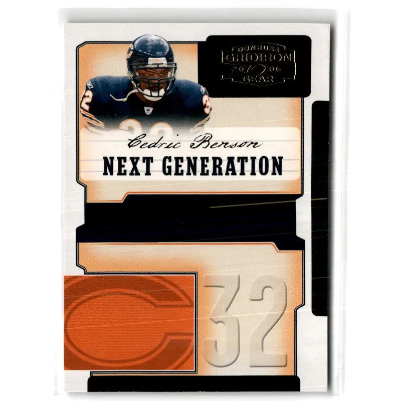 2006 Donruss Gridiron Gear Next Generation Red Cedric Benson #NG-4