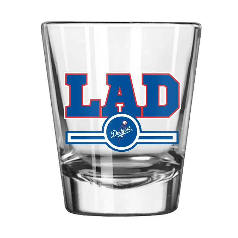 Los Angeles Dodgers 2oz Letterman Shot Glass
