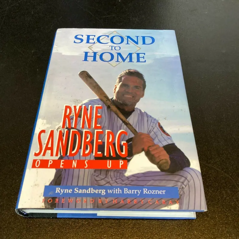 Ryne Sandberg Second To Home Signed Autographed Book
