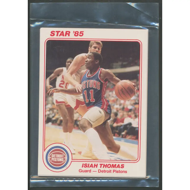 1985 Star Basketball Pistons Team 5x7 Bagged Set