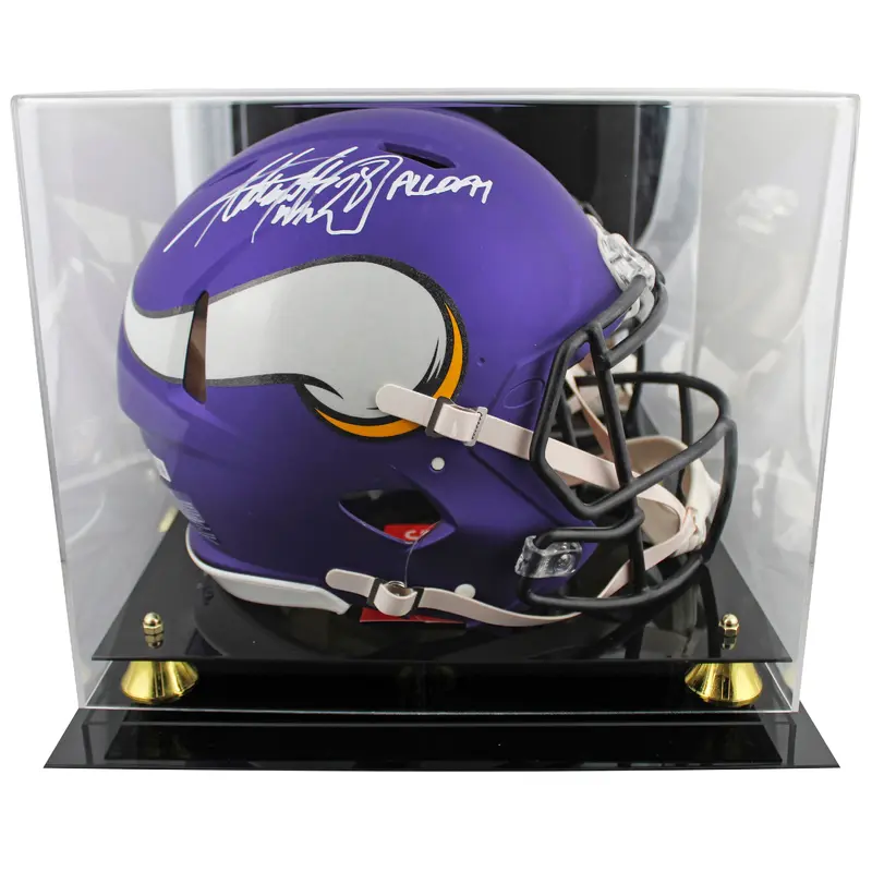 Vikings Adrian Peterson "All Day" Signed F/S Speed Proline Helmet W/ Case BAS W