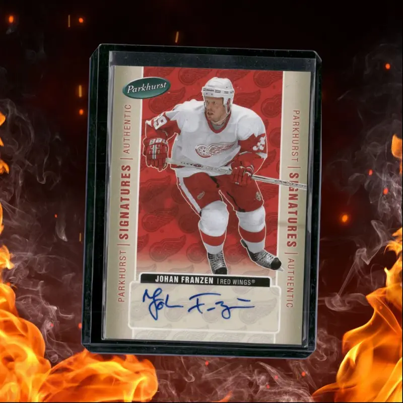 2005-06 Upper Deck Parkhurst Johan Franzen Signatures Auto #JF