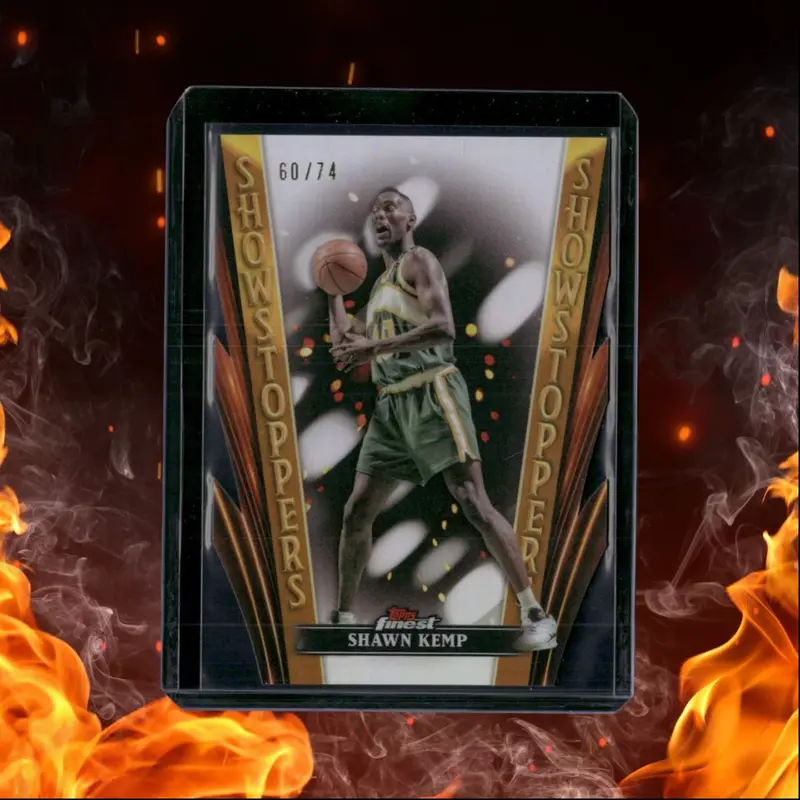 2023-24 Topps Finest Basketball Shawn Kemp Showstoppers Die-Cut Refractor 60/74