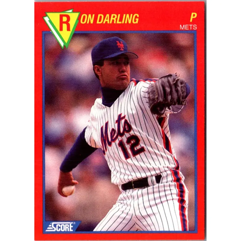1989 Score Baseball's 100 Hottest Players Ron Darling #71