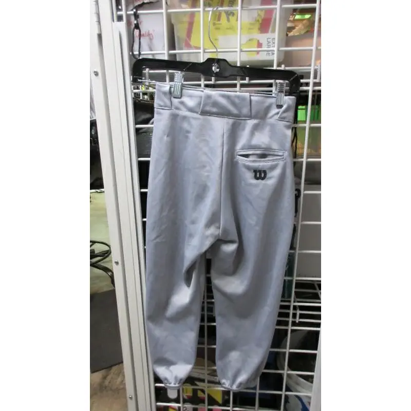 Used WILSON Baseball Pants Size Youth Medium Grey
