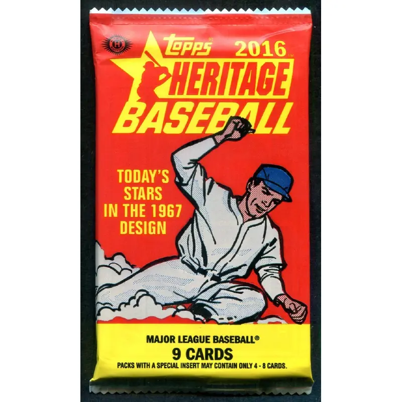 2016 Topps Heritage Baseball Unopened Pack (Hobby) (9)