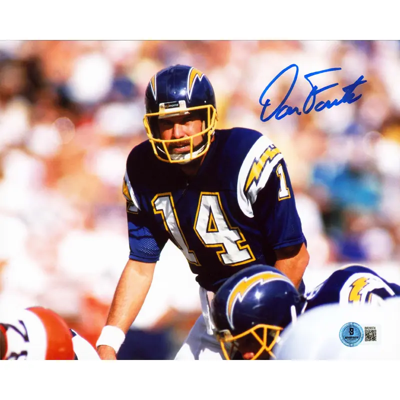 Chargers Dan Fouts Authentic Signed 8x10 Horizontal Photo BAS #BR29374