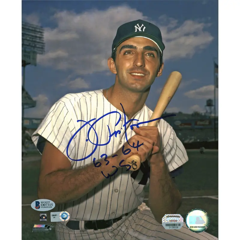 Yankees Joe Pepitone "63-64 WS" Authentic Signed 8x10 Photo BAS #D07315