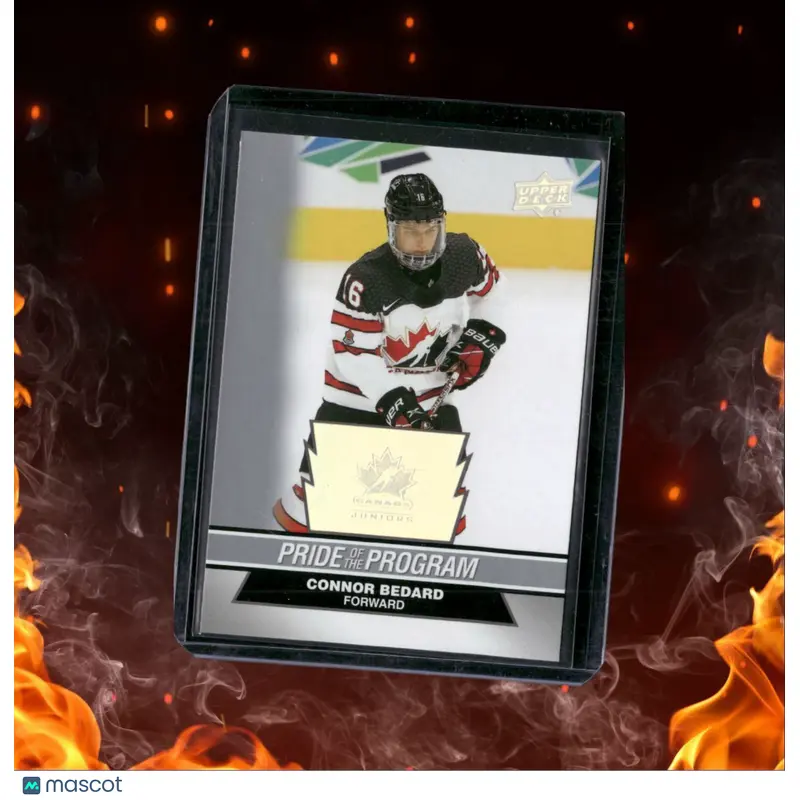 2023-24 Upper Deck Team Canada Juniors Connor Bedard Pride Of The Program #65