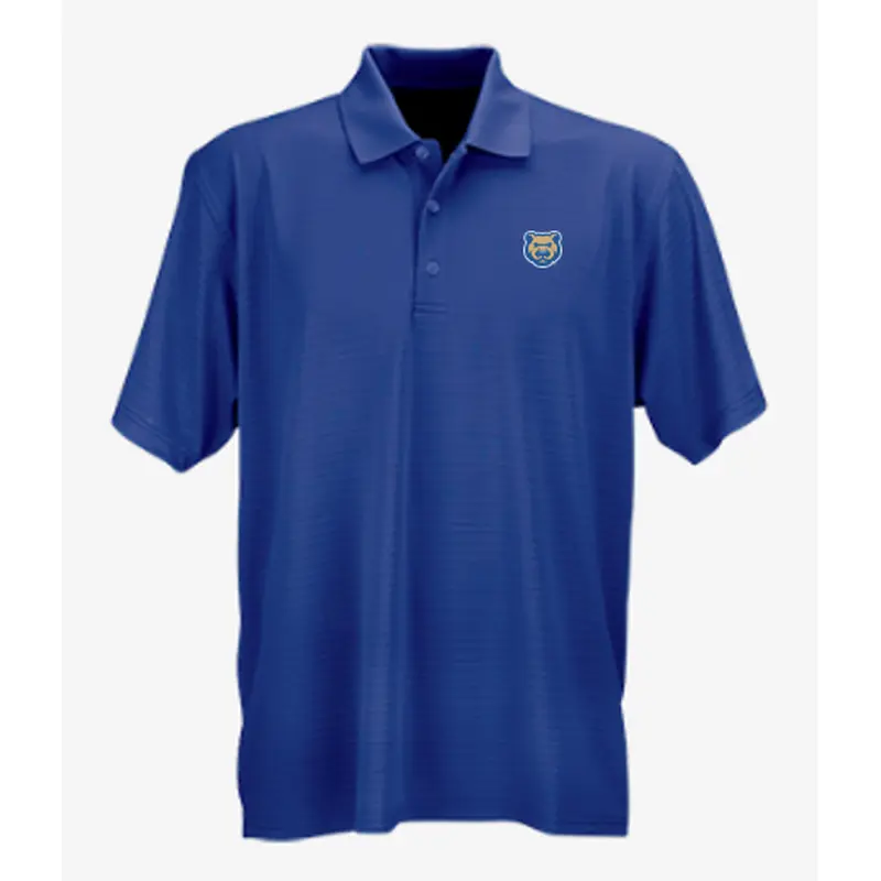 Men's Iowa Cubs Textured Stripe Home Polo, Royal