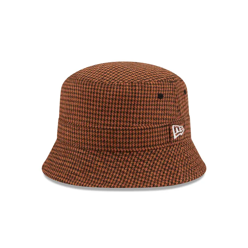 New Era Bucket Hat Houndstooth - Brun