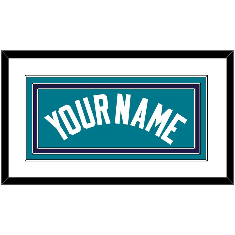 Charlotte Name - Teal Icon (2014-2020) - Triple Mat 1