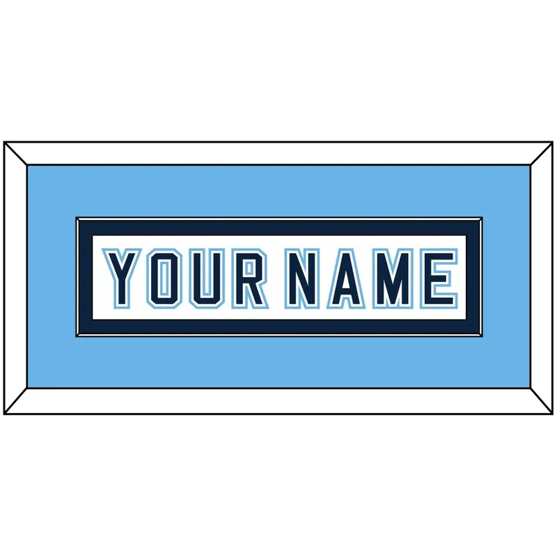 Maine Hockey Nameplate - Home White - Single Mat 4