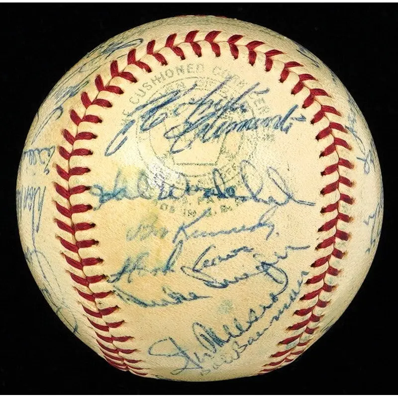 Roberto Clemente Sandy Koufax 1963 All Star Game Team Signed Baseball JSA COA