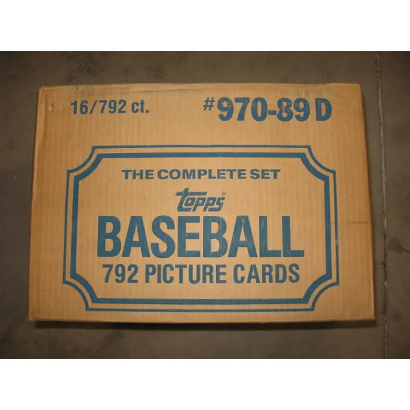 1989 Topps Baseball Factory Set Case (Holiday) (16 Sets)