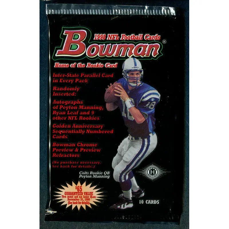 1998 Bowman Football Unopened Pack (Hobby)