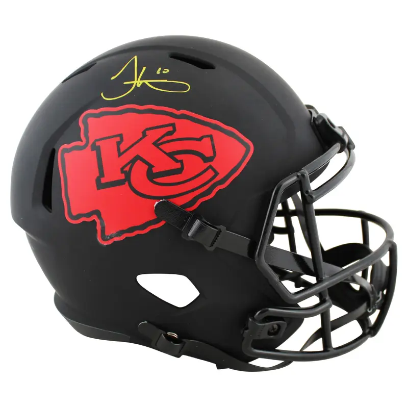 Chiefs Tyreek Hill Authentic Signed Eclipse Full Size Speed Rep Helmet BAS Wit