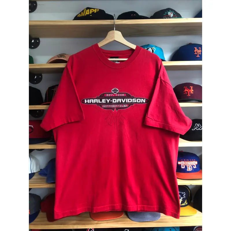 Vintage 2005 Harley Davidson Lombardis Staten Island New York Tee Size XL