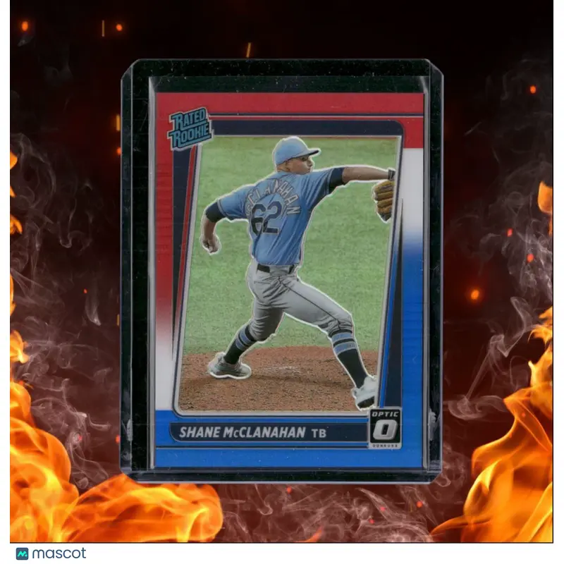 2021 Donruss Optic Shane McClanahan Red / White / Blue Rated Rookie 083/199 #78